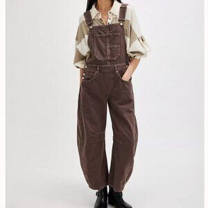 We The Free Good Luck Barrel Overalls